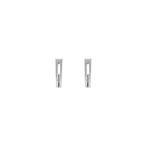 【並行輸入品】Geometric j hoopイヤリング、スターリングシルバー Geometric J Hoop Earrings, Sterlの画像