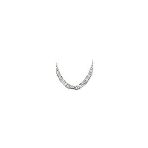 【並行輸入品】スターリングシルバー9.5 MMアンカーチェーンネックレス Diamond2Deal Sterling Silver 9.5mmの画像