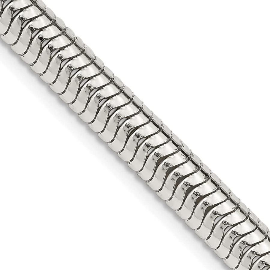 【並行輸入品】スターリングシルバー6?mmラウンドヘビチェーン24?inネックレス Diamond2Deal Sterling Silver 6_3