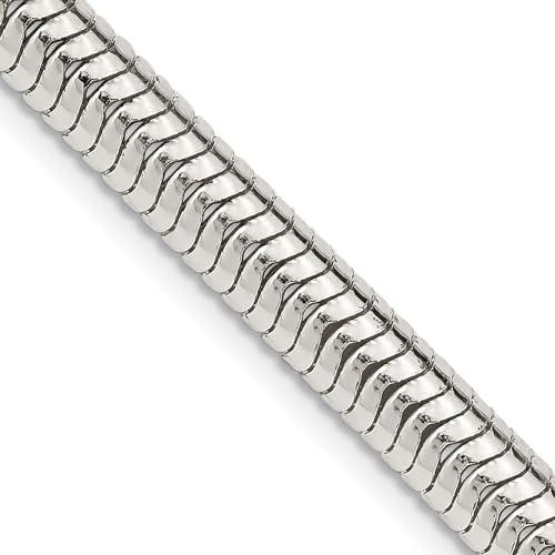 【並行輸入品】スターリングシルバー6?mmラウンドヘビチェーン24?inネックレス Diamond2Deal Sterling Silver 6_4