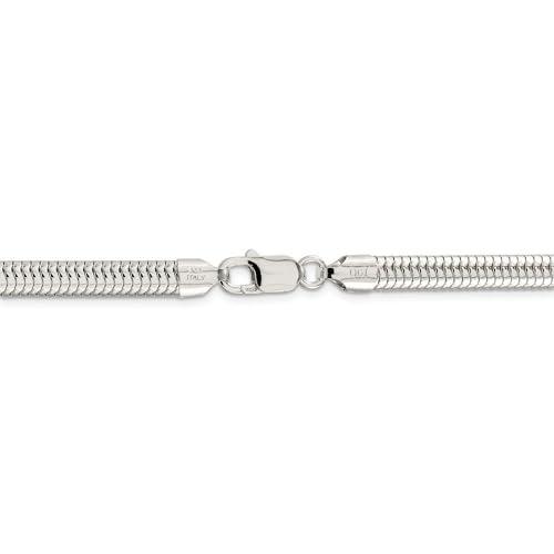 【並行輸入品】スターリングシルバー6?mmラウンドヘビチェーン24?inネックレス Diamond2Deal Sterling Silver 6_7