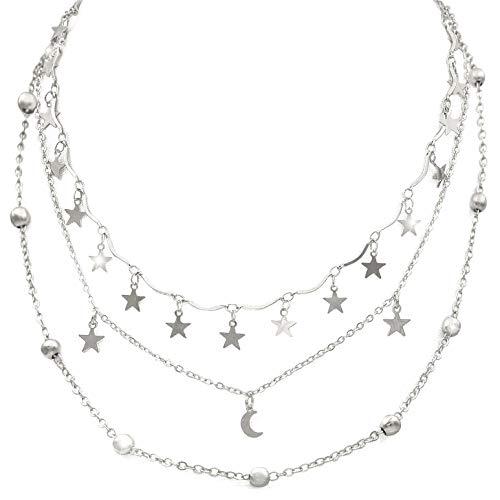 【並行輸入品】Wowanoo チョーカーネックレスセット 多層レイヤーチェーン 鎖骨ネックレス ジュエリー レディース Wowanoo Chok_1
