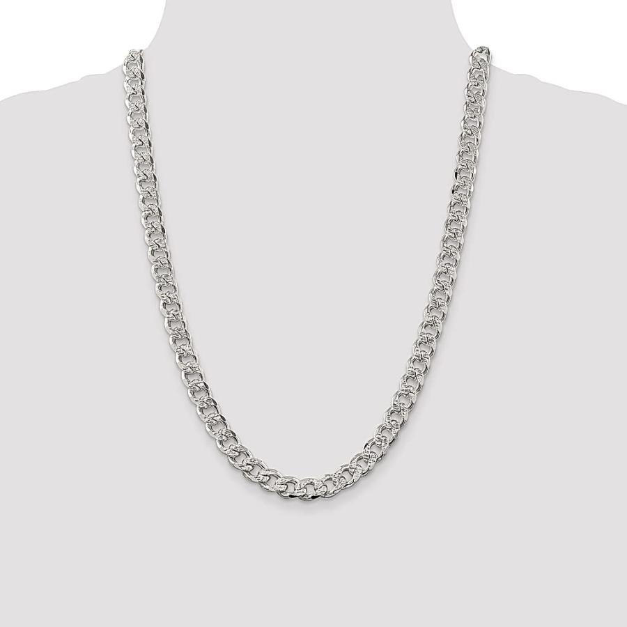 【並行輸入品】ICE CARATS 925スターリングシルバー 9.15mm カーブチェーンネックレス ペンダントチャーム ファンシー ファインの画像
