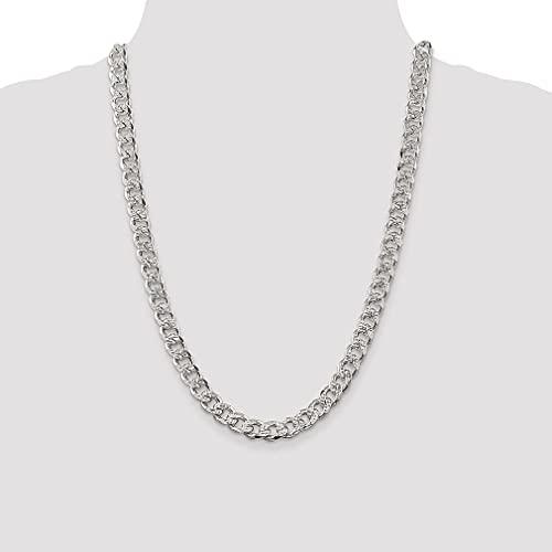 【並行輸入品】ICE CARATS 925スターリングシルバー 9.15mm カーブチェーンネックレス ペンダントチャーム ファンシー ファインの画像