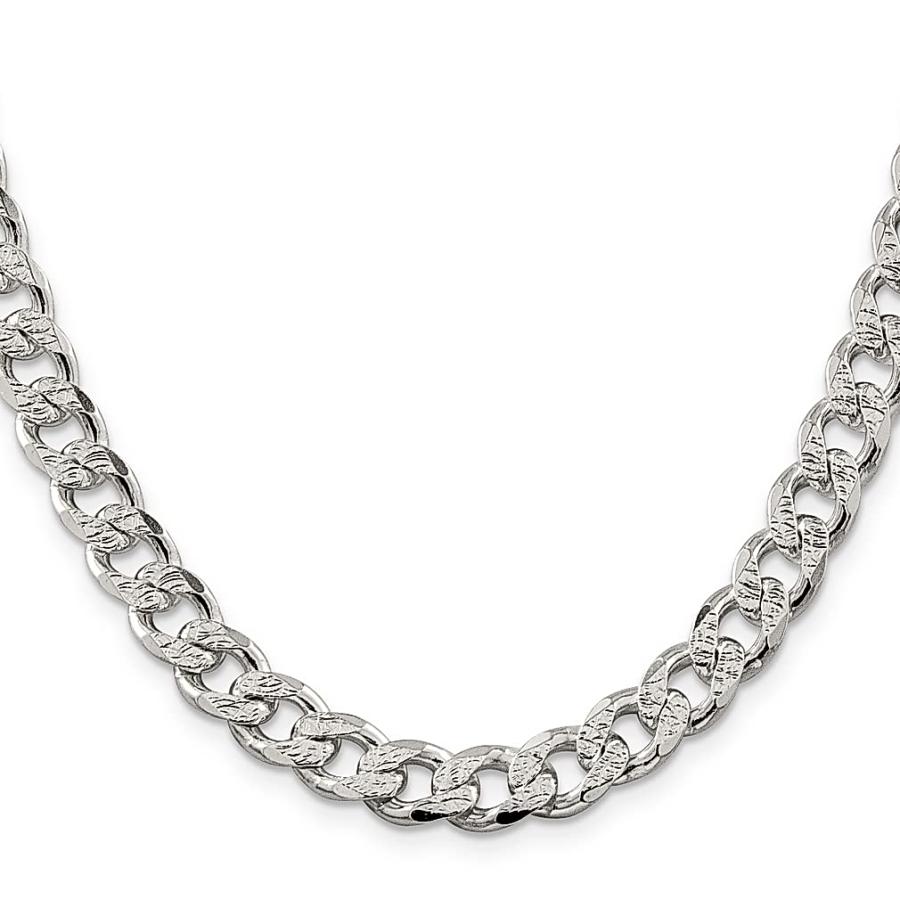 【並行輸入品】ICE CARATS 925スターリングシルバー 9.15mm カーブチェーンネックレス ペンダントチャーム ファンシー ファインの画像