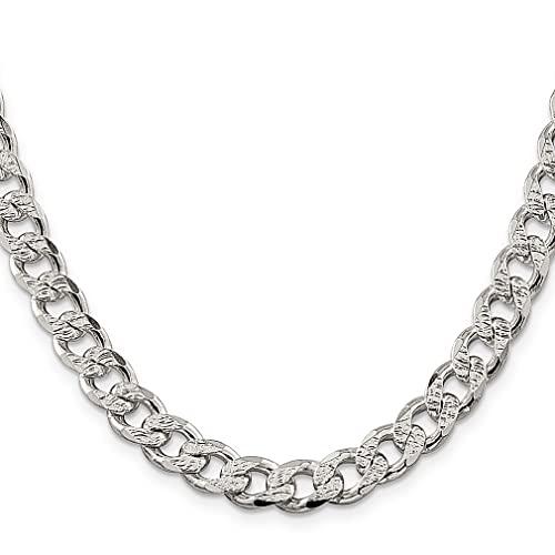 【並行輸入品】ICE CARATS 925スターリングシルバー 9.15mm カーブチェーンネックレス ペンダントチャーム ファンシー ファインの画像