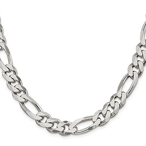 【並行輸入品】925スターリングシルバー10.75?MMフィガロチェーンネックレス Diamond2Deal Sterling Silver 1_1
