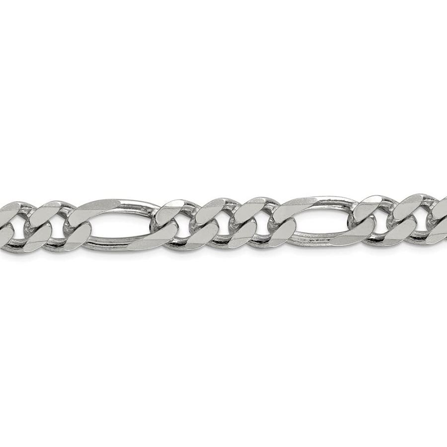 【並行輸入品】925スターリングシルバー10.75?MMフィガロチェーンネックレス Diamond2Deal Sterling Silver 1_3
