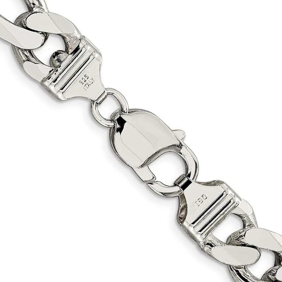 【並行輸入品】925スターリングシルバー10.75?MMフィガロチェーンネックレス Diamond2Deal Sterling Silver 1_6