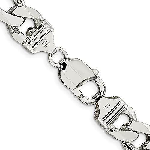 【並行輸入品】925スターリングシルバー10.75?MMフィガロチェーンネックレス Diamond2Deal Sterling Silver 1_7