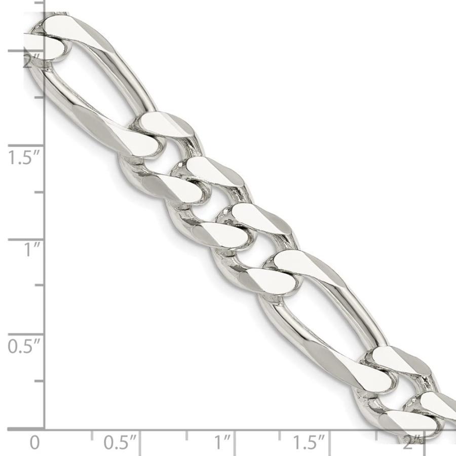 【並行輸入品】925スターリングシルバー10.75?MMフィガロチェーンネックレス Diamond2Deal Sterling Silver 1_9