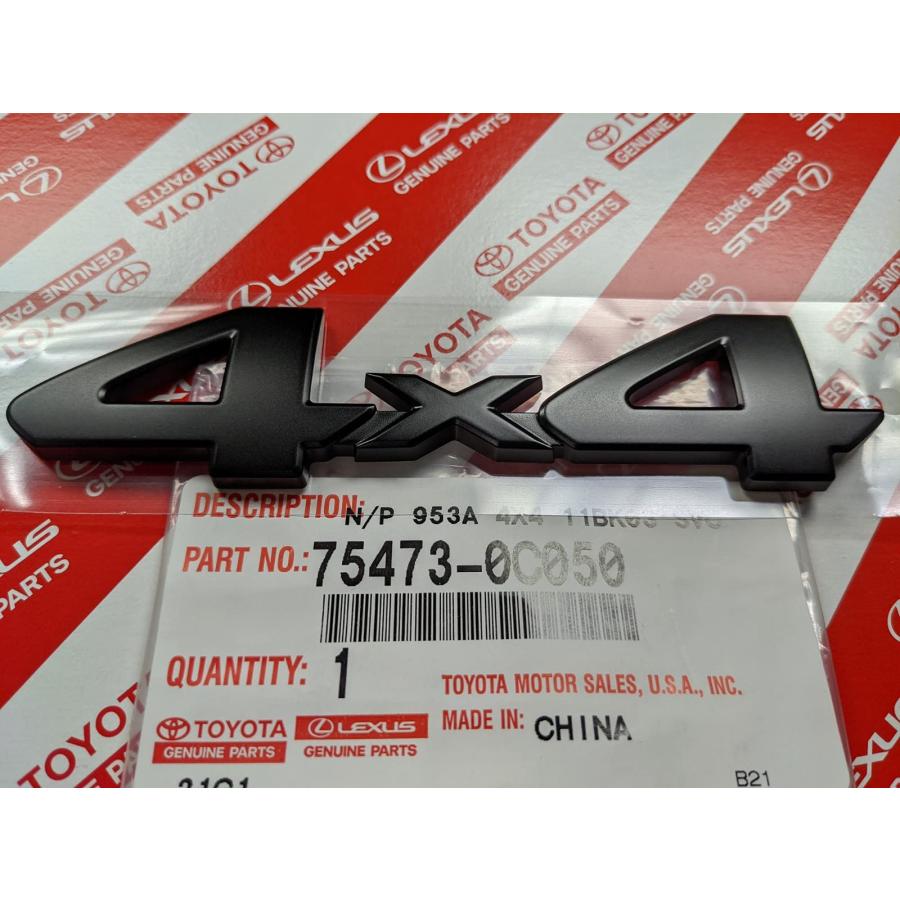 【並行輸入品】純正OEMトヨタタンドラTRD Pro 4 x 4ブラックリアエンブレムバッジ75473 0 C050 75473 0C050 ...