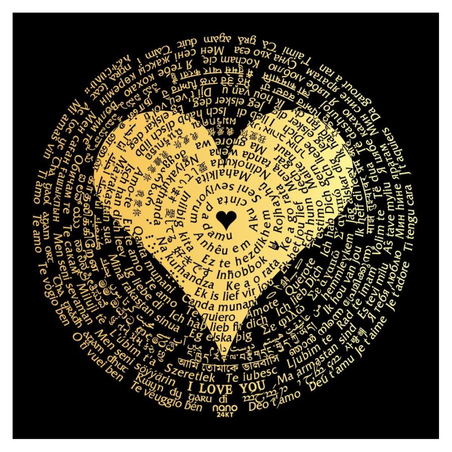 【並行輸入品】I Love You、120言語でネックレスブラッククリスタルハートイヤリングジュエリーセット、18 " NanoStyle Go_3