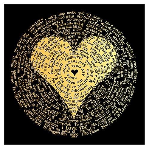 【並行輸入品】I Love You、120言語でネックレスブラッククリスタルハートイヤリングジュエリーセット、18 " NanoStyle Go_4