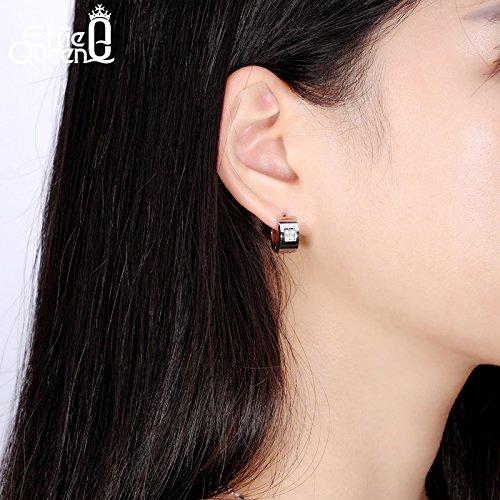 【並行輸入品】gemmart 316lステンレススチールメンズレディース小さな円Q & Qファッションイヤリング Gemmart 316L Stの画像