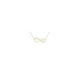 【並行輸入品】14 K Infinite Love名前ネックレスby jewlr TSD 14K Yellow Gold Infinite Loの画像