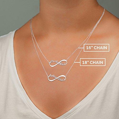 【並行輸入品】14 K Infinite Love名前ネックレスby jewlr TSD 14K Yellow Gold Infinite Loの画像