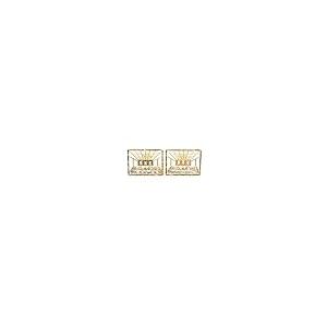 【並行輸入品】新しい10?Kイエローゴールド21?mm幅長方形Last Supperスタッドイヤリング6226 21 MM WIDE TWO Tの画像
