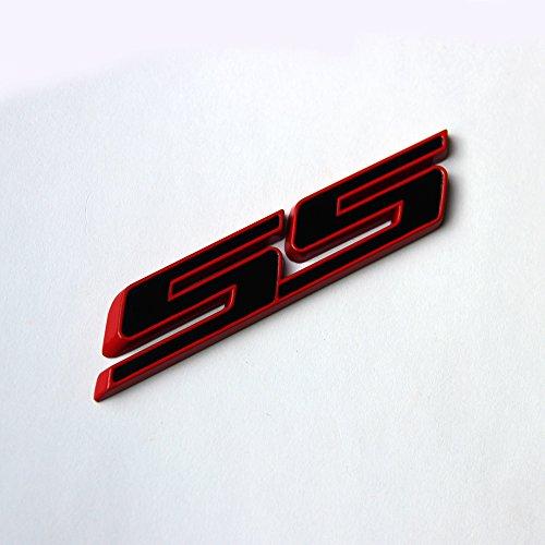 【並行輸入品】Yoaoo 1 x OEM SSエンブレムバッジ3d Camaro ChevroletシリーズレッドフレームSS Red Lineの画像