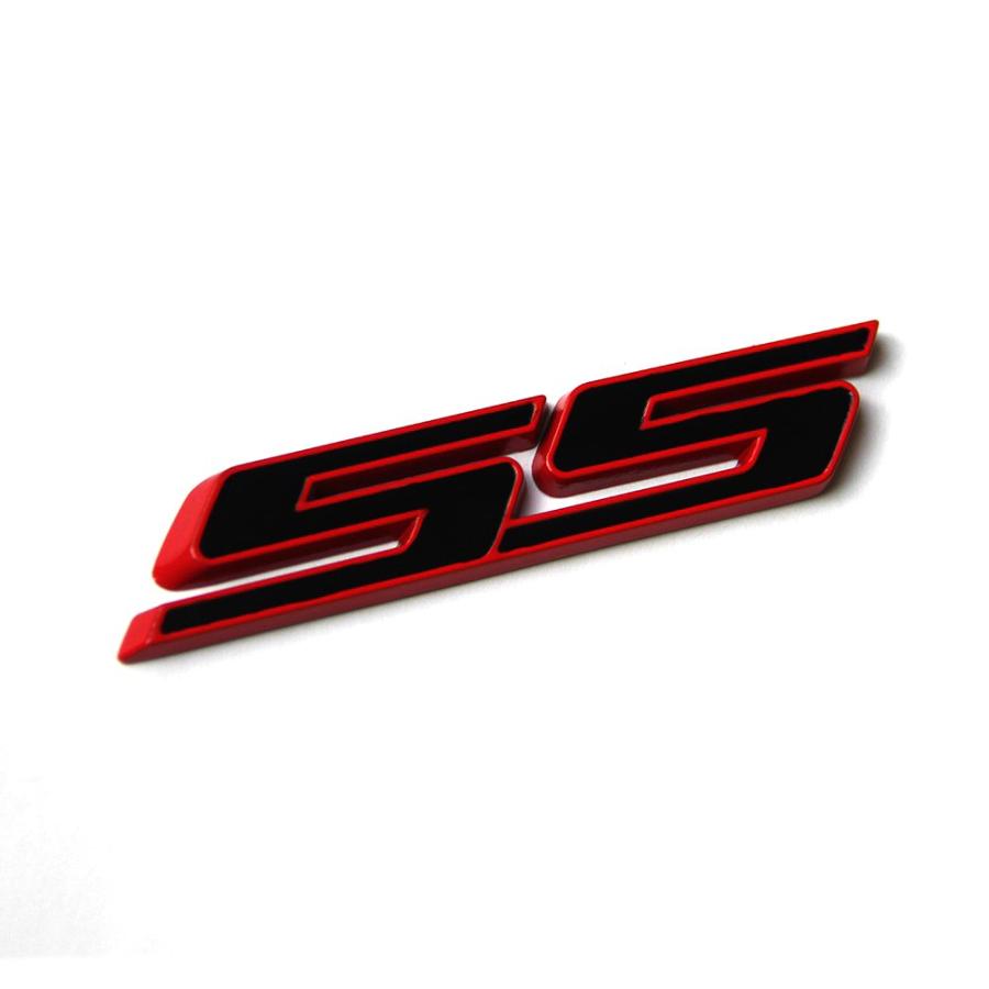 【並行輸入品】Yoaoo 1 x OEM SSエンブレムバッジ3d Camaro ChevroletシリーズレッドフレームSS Red Lineの画像