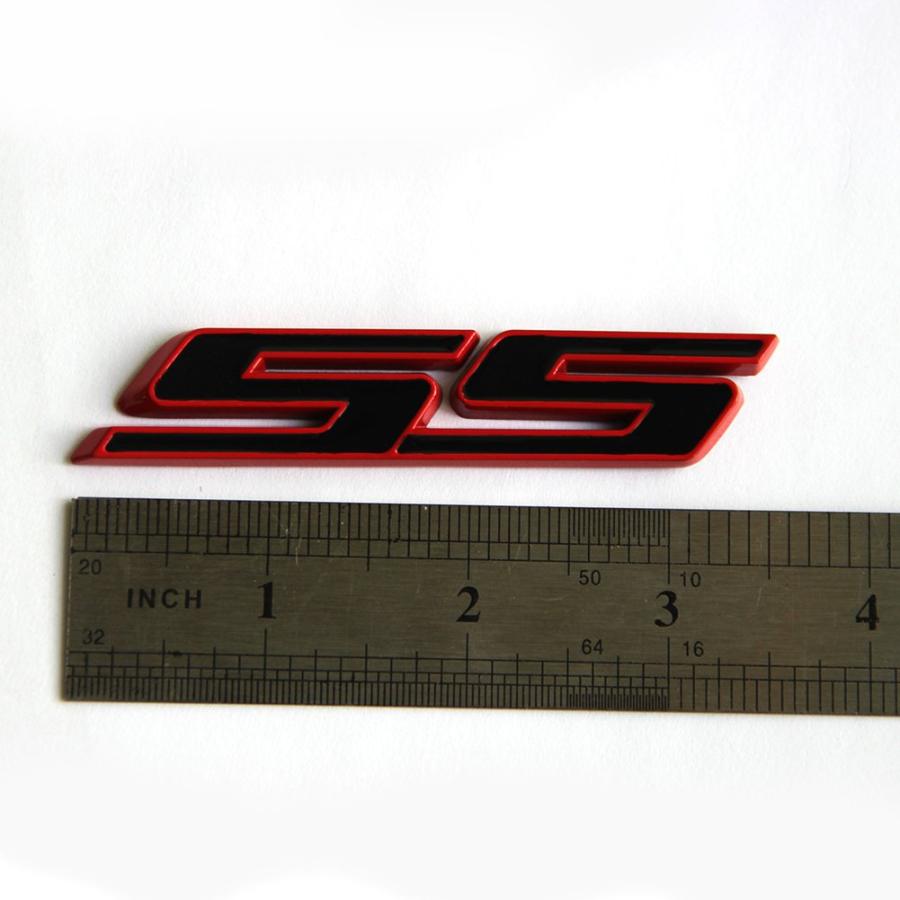 【並行輸入品】Yoaoo 1 x OEM SSエンブレムバッジ3d Camaro ChevroletシリーズレッドフレームSS Red Lineの画像