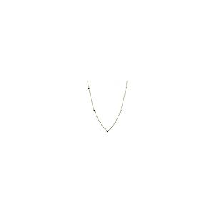 【並行輸入品】[Dazzlingrock Collection] レディース 10Kイエローゴールドラウンドサファイアネックレス Dazzlinの画像