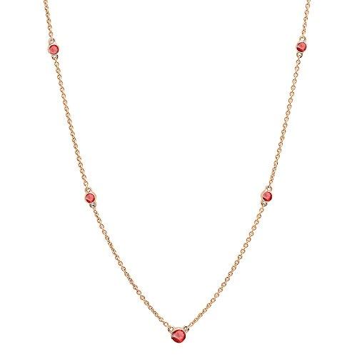 【並行輸入品】Dazzlingrock Collection (ダズリングロック コレクション) 14K ラウンドジェムストーン レディース ネの画像