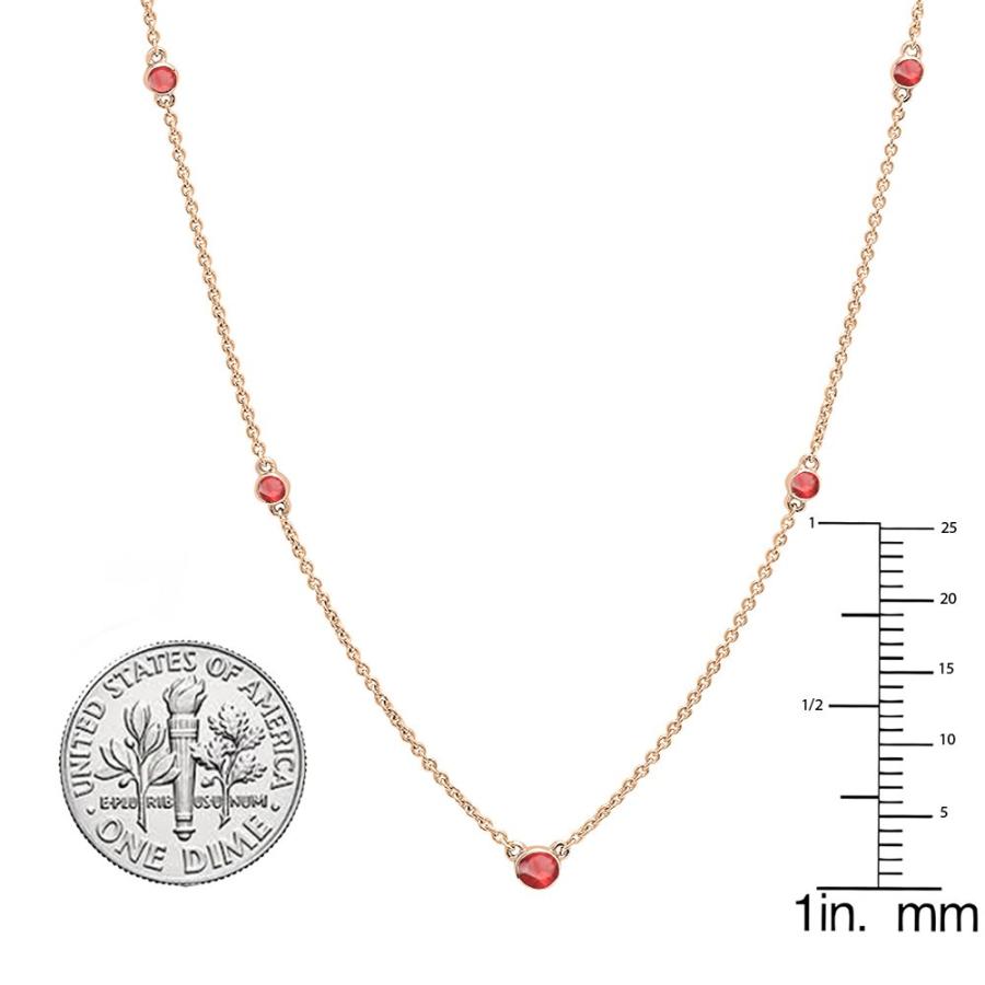 【並行輸入品】Dazzlingrock Collection (ダズリングロック コレクション) 14K ラウンドジェムストーン レディース ネの画像