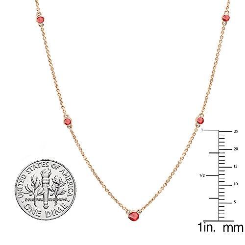 【並行輸入品】Dazzlingrock Collection (ダズリングロック コレクション) 14K ラウンドジェムストーン レディース ネの画像