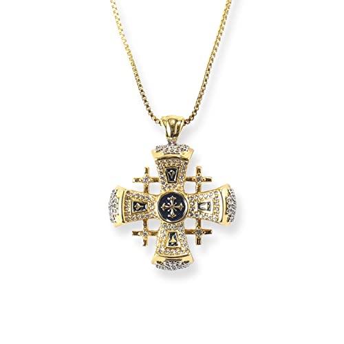 Nazareth Store Crusaders Jerusalem Cross Pendant Necklace Gold P 並行輸入品｜best-style｜02