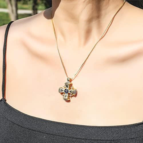 Nazareth Store Crusaders Jerusalem Cross Pendant Necklace Gold P 並行輸入品｜best-style｜08