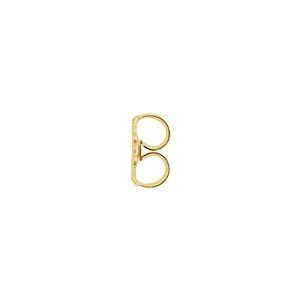 【並行輸入品】Initial Letter ' s ' 14?Kイエローゴールドスタッドイヤリング(イヤリング) Initial Letterの画像