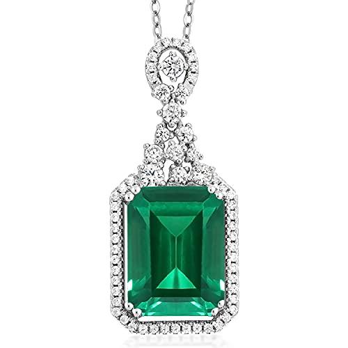 R*い様 Gem Stone King エメラルド　ペンダントネックレス 並行輸入品】[Gem Stone King] 7.1カラット ナノエメラルド