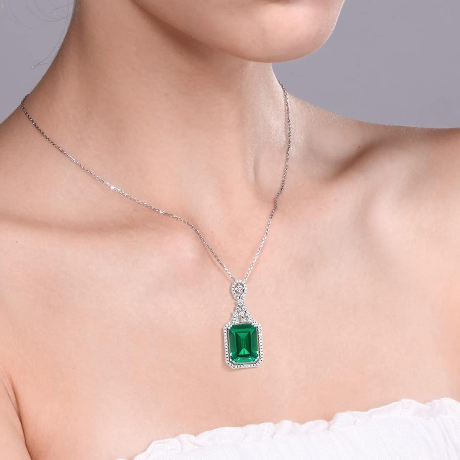 R*い様 Gem Stone King エメラルド　ペンダントネックレス 並行輸入品】[Gem Stone King] 7.1カラット ナノエメラルド