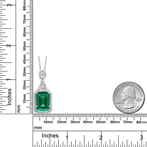 R*い様 Gem Stone King エメラルド　ペンダントネックレス 並行輸入品】[Gem Stone King] 7.1カラット ナノエメラルド