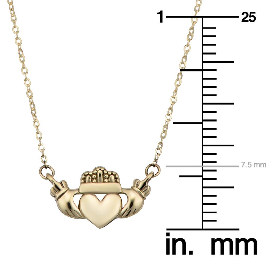 【並行輸入品】Kooljewelry 14K イエローゴールド クラダネックレス (16インチまたは18インチに調整可能)， 金属 Koolje_6
