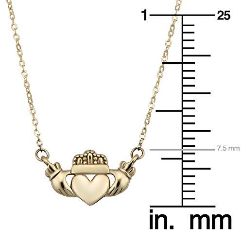 【並行輸入品】Kooljewelry 14K イエローゴールド クラダネックレス (16インチまたは18インチに調整可能)， 金属 Koolje_7