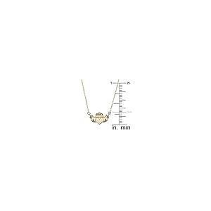 【並行輸入品】Kooljewelry 14K イエローゴールド クラダネックレス (16インチまたは18インチに調整可能)， 金属 Koolje_8