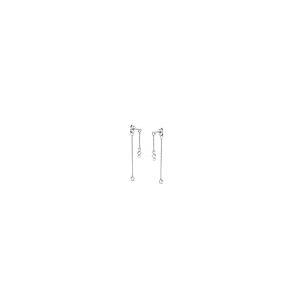 【並行輸入品】1?/10?cttwダイヤモンドチェーンドロップフロント/バックDanglingタッセルイヤリングスターリングシルバー(IJ/13の画像