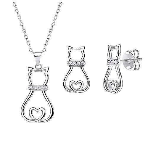 じゅんちゃんミスター ネックレス　イヤリング　セットSILVER金具 3点 RainbowGirl（アクセサリー） ネックレス レディース 一粒 CZ