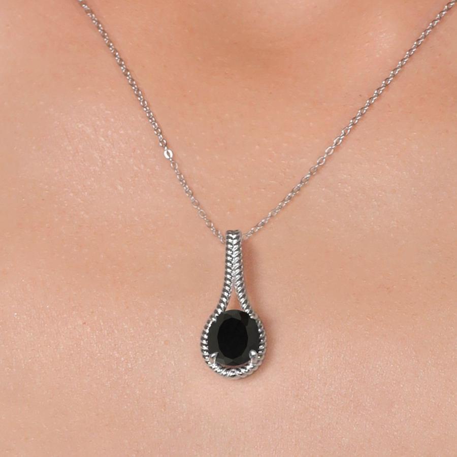 ジェムストーンキング　オニキス　ネックレス Amazon | [Gem Stone King] 4.6カラット 天然 オニキス