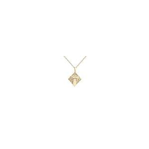 【並行輸入品】SENFAI 10 KゴールドカラーSpacecraft UFOペンダントネックレス SENFAI 10K Gold Colorの画像