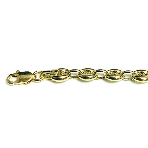 【並行輸入品】14k Yellow Gold Mariner Link Chain Mens Bracelet 4.7mm, 10" Jewelの画像
