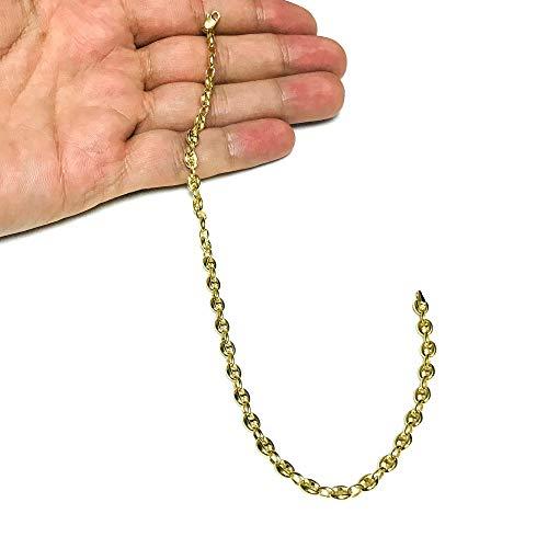 【並行輸入品】14k Yellow Gold Mariner Link Chain Mens Bracelet 4.7mm, 10" Jewelの画像