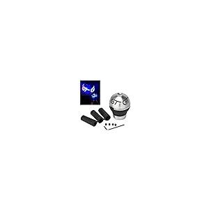 【並行輸入品】CFUSMOTO ユニバーサルGTプリントレッドLEDライトギアシフトノブアルミPUレザーマニュアルトランスミッションシフター Cの画像