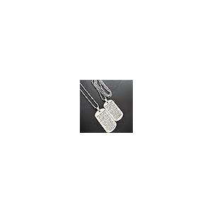 【並行輸入品】LiFashion LF 316L ステンレススチール 無料刻印 ネーム 日付 カスタマイズ可 マイソンネックレス シルバー ドッの画像