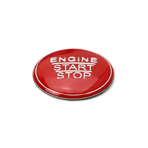 【並行輸入品】iJDMTOY (1) グロスレッド キーレスエンジン プッシュスタートボタンカバー トヨタ カムリ タコマ プリウス アバロンの画像