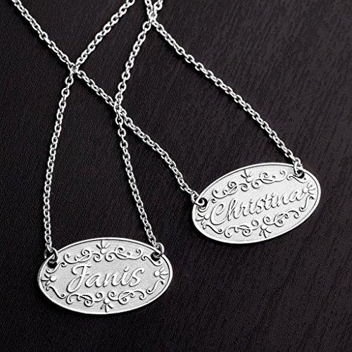 【並行輸入品】TSD 14K Yellow Gold Personalized Fancy Embossed Nameplate by JEWの画像