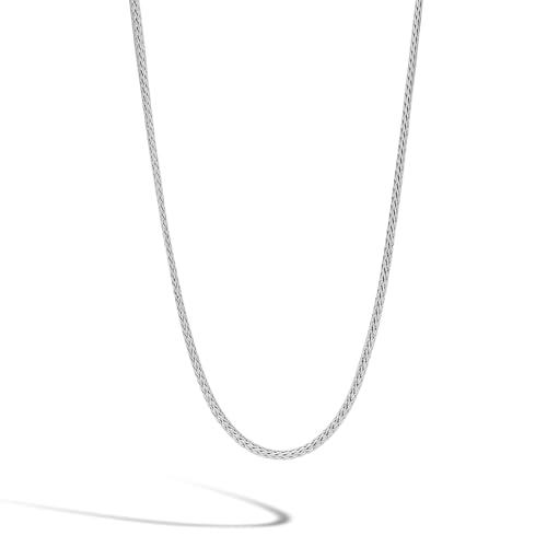 【並行輸入品】クラシックチェーン シルバー ミニネックレス 2.5mm, 16, スターリングシルバー, 宝石なし Classic Chainの画像