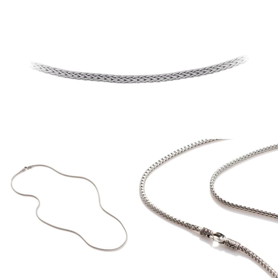 【並行輸入品】クラシックチェーン シルバー ミニネックレス 2.5mm, 16, スターリングシルバー, 宝石なし Classic Chainの画像